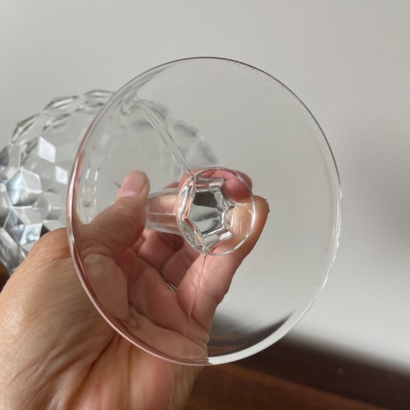 VINTAGE "Birthday" Dessert Dish, Glass Pedestal Candy Dish 5.5" H x 5" W - Picture 7 of 9